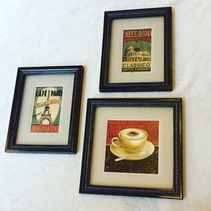 Kirkland's set of 3 coffee frames